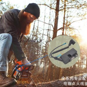 汽油鋸高壓包點火線圈點火器52/58/5900油鋸火花塞帽